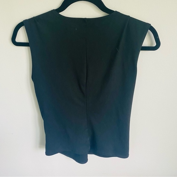 PATAGONIA Front Knot Cropped Sleeveless Tank Top in Black • S Small - Picture 4 of 7